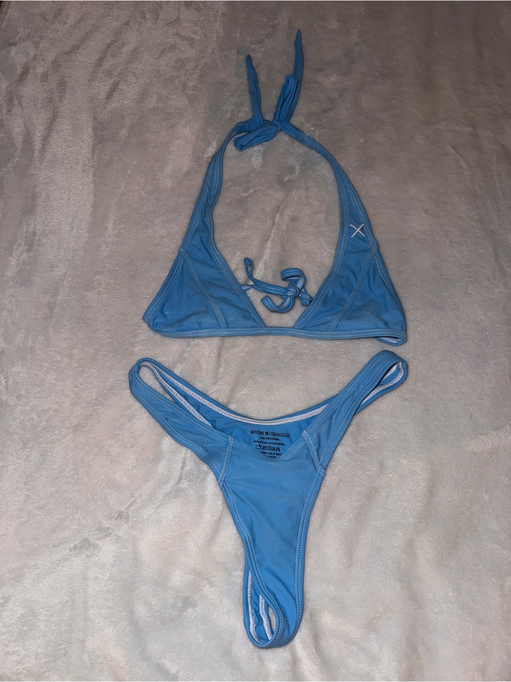 NWOT Boutine LA sky blue bikini